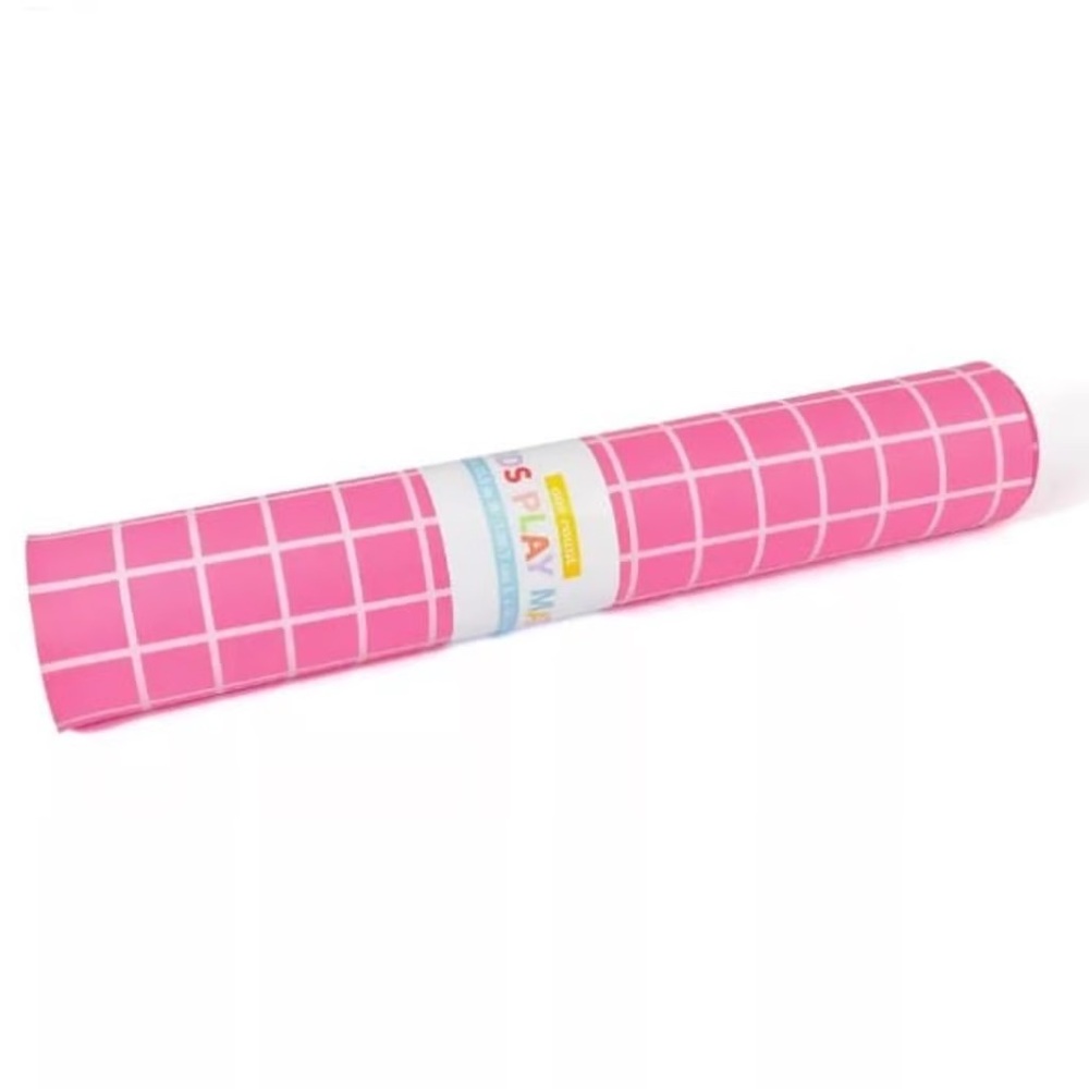 Target Bullseye's Playground Kids Play Mat - 55"x 23.5" - Pink White Squares